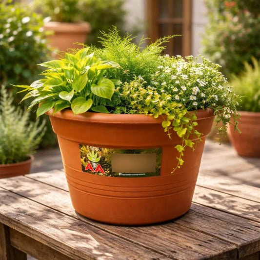 Maceta Agro A Exterior Interior Modelo Cilindrica 28 Cms