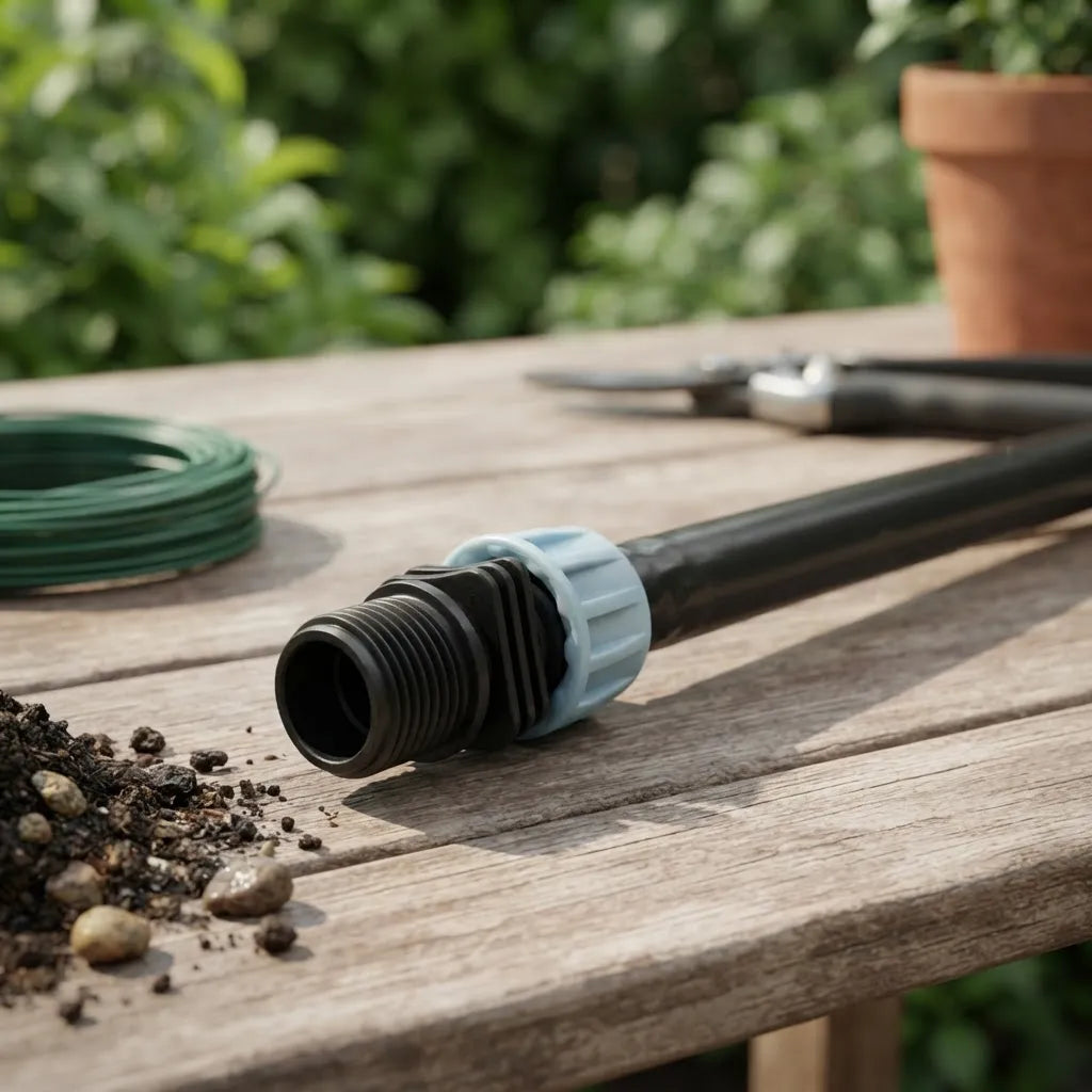 Cinta De Riego Gote Perforada Efecto Lluvia 20m y 200m + Conector