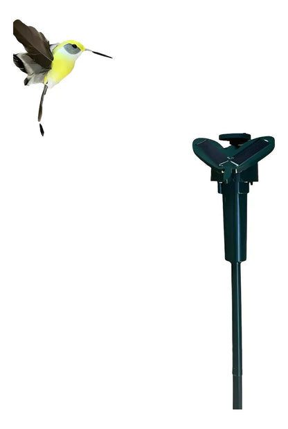 Adorno De Jardín Colibrí Volador Solar