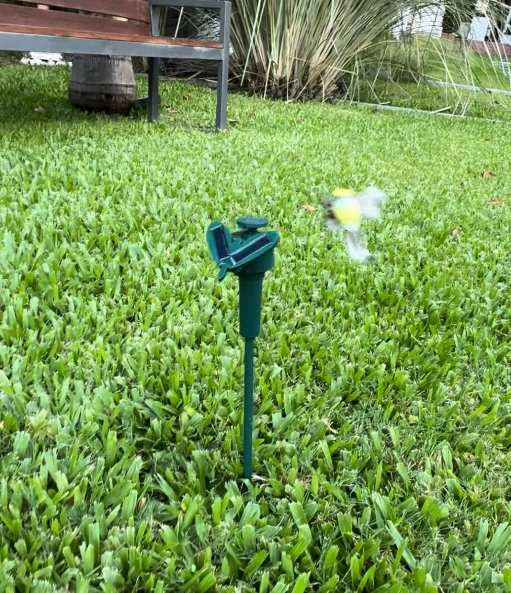 Adorno De Jardín Colibrí Volador Solar