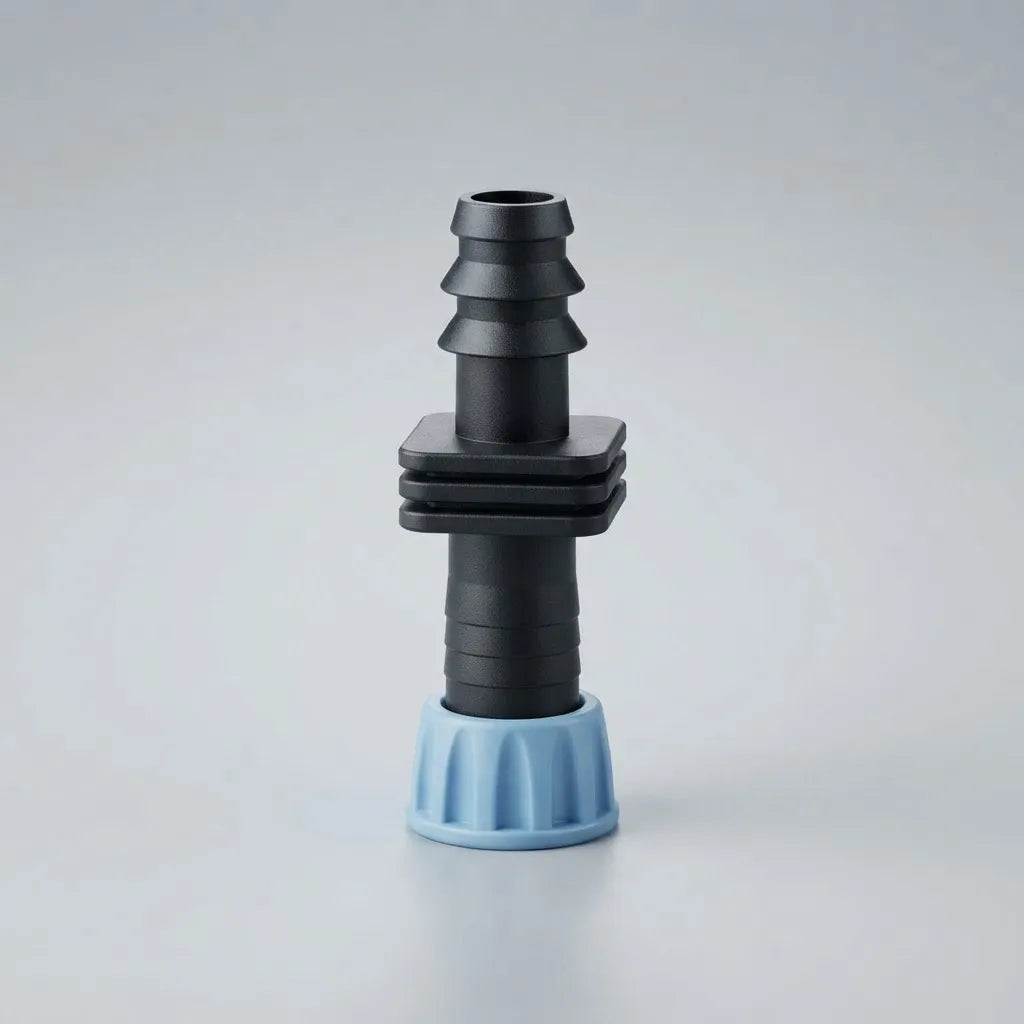 Conector Gris A 16mm Para Riego Agropecuaria Agraciada