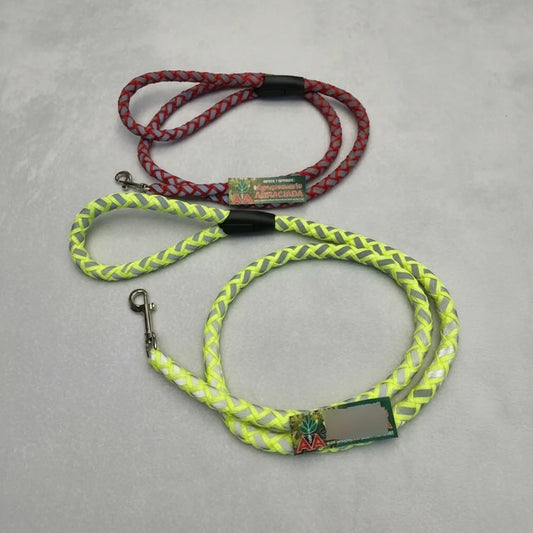 Correa Reflectiva Gruesa Largo 120 cms con Mosquetón