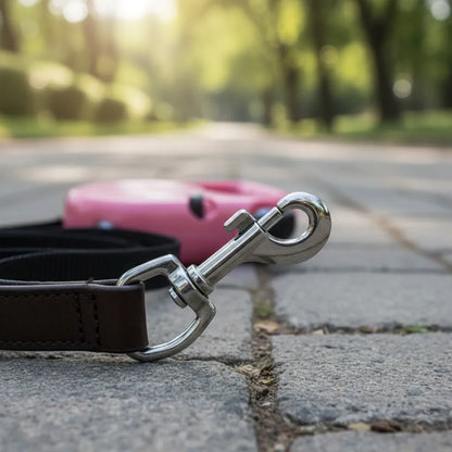 Correa Perro Extensible 3 Metros Reforzada Retráctil Rojo