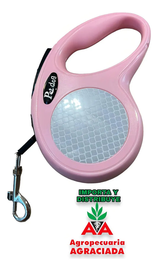 Correa Para Mascota Guía Retráctil 5 Metros C/ Destorcedor Color Azul