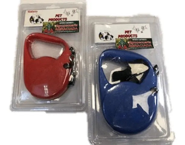 Correa Perro Extensible 5 Metros Reforzada Retráctil Rojo