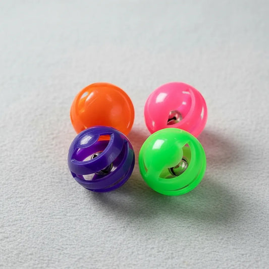 Juguete Para Gatos Pelotas Chicas Con Cascabel Set X 4 Mix