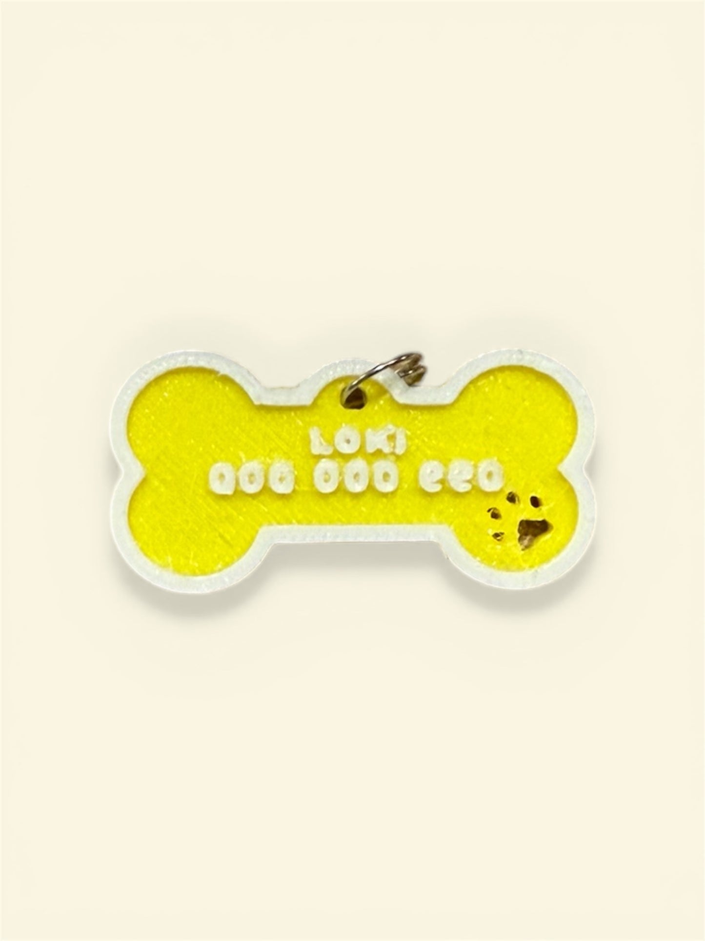 Chapitas Placas Identificadoras De Mascotas Impresas En 3d Azul