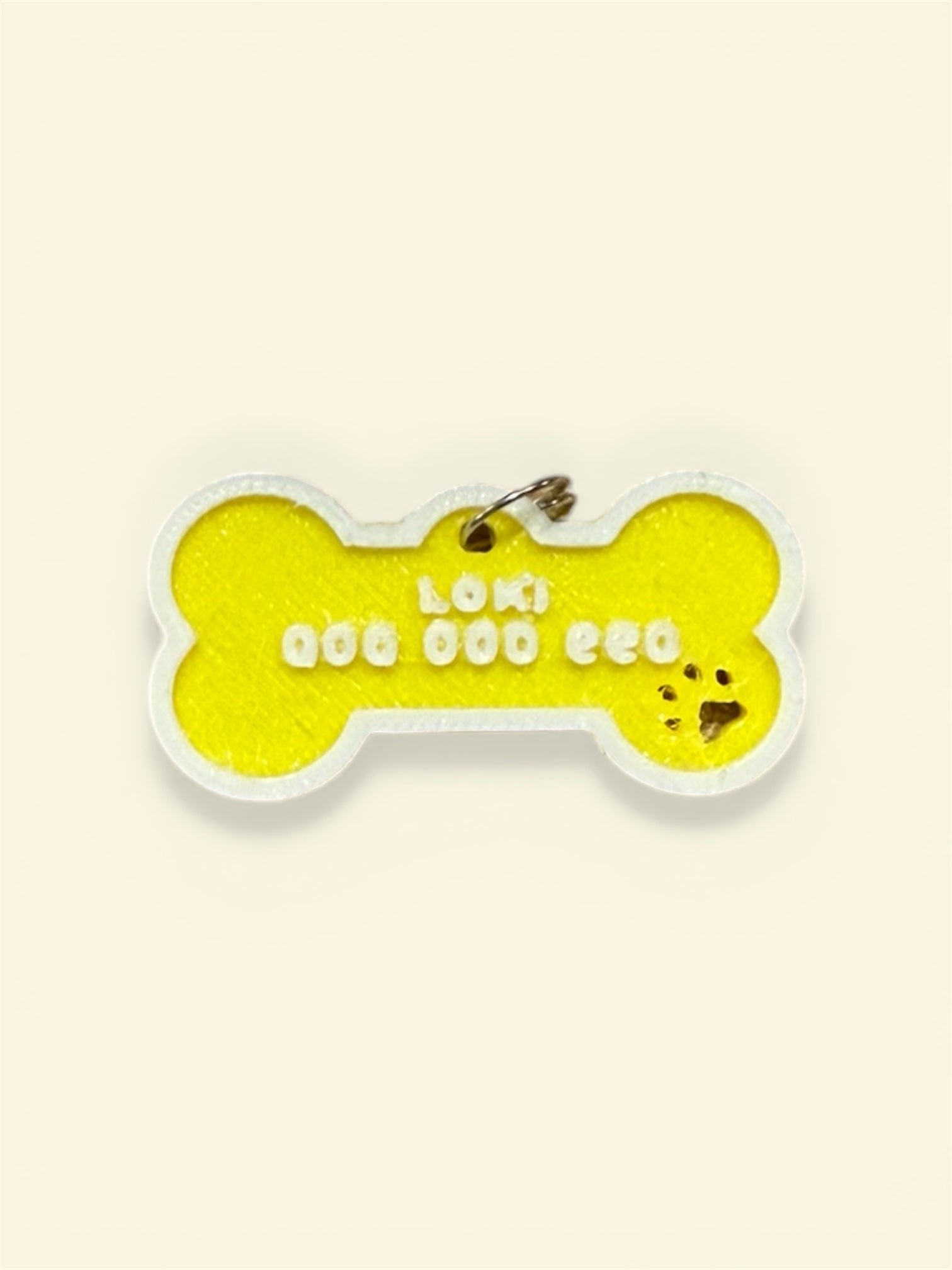 Chapitas Placas Identificadoras De Mascotas Impresas En 3d Azul