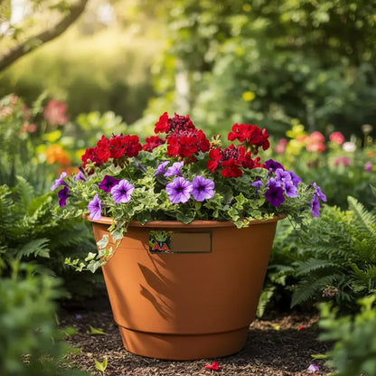 Maceta Plastica Exterior Interior Modelo Elegant 20 Cms