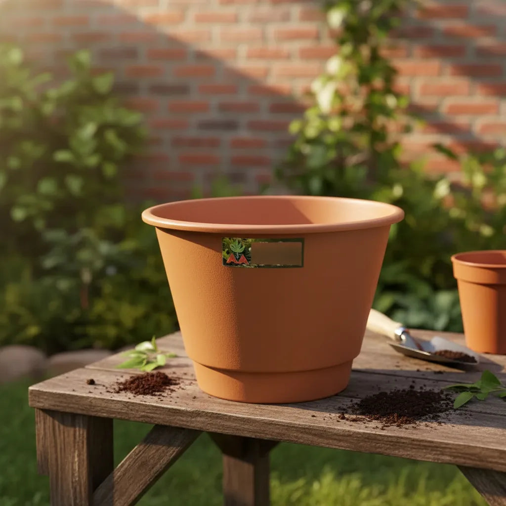 Maceta Plastica Exterior Interior Modelo Elegant 20 Cms