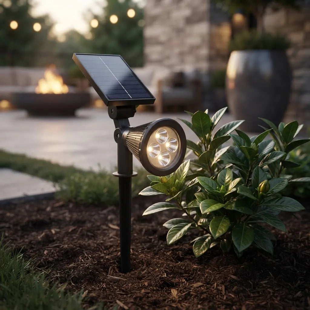 Foco Solar Led Exterior Con Estaca O Pared|sensor Automático