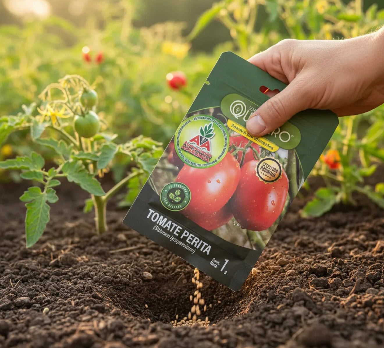 Semillas Tomate Perita No Transgénica 100% Natural Orgánica