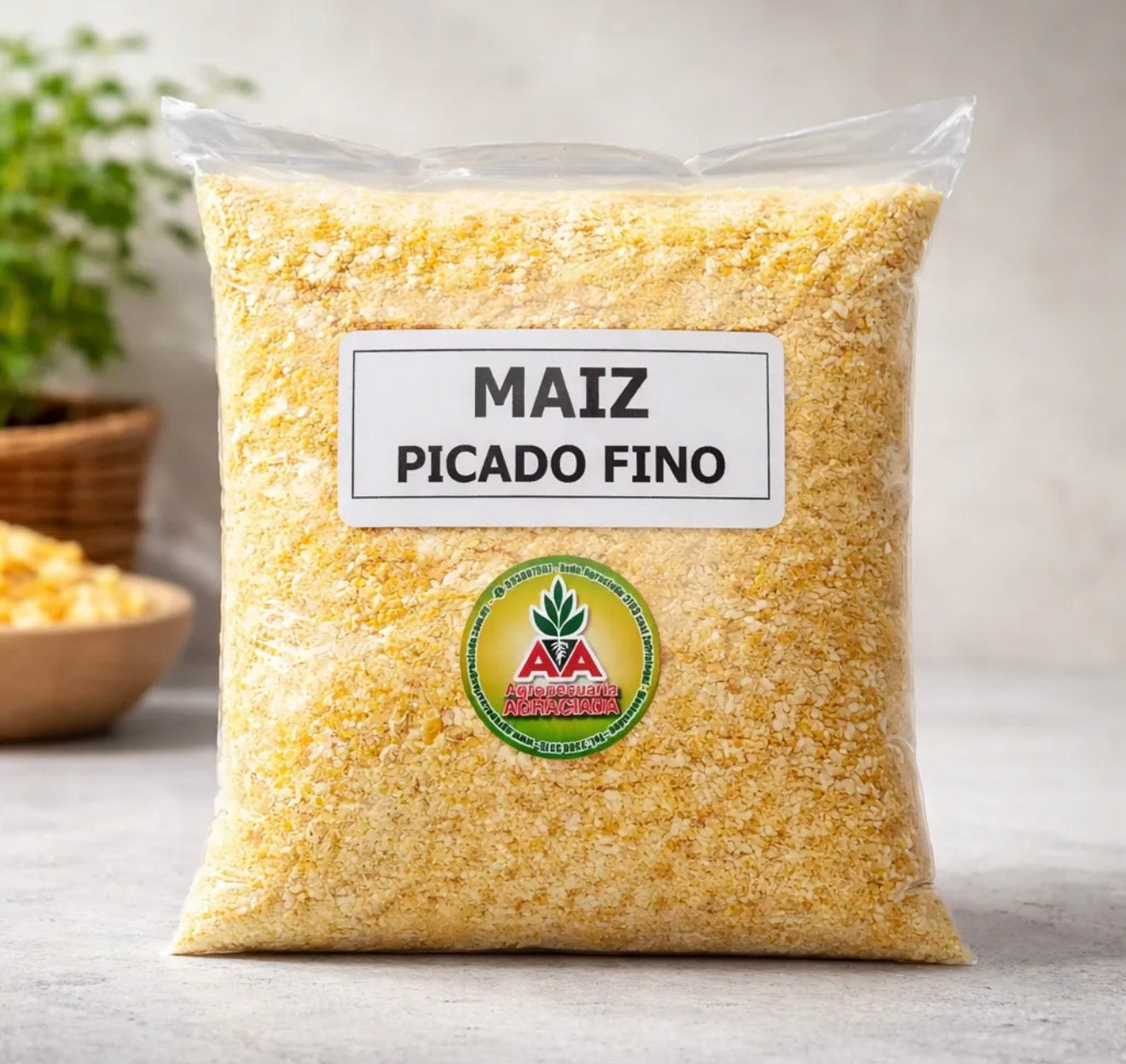 Maiz Molido Picado Fino Para Pajaros X 1 Kg Agro A