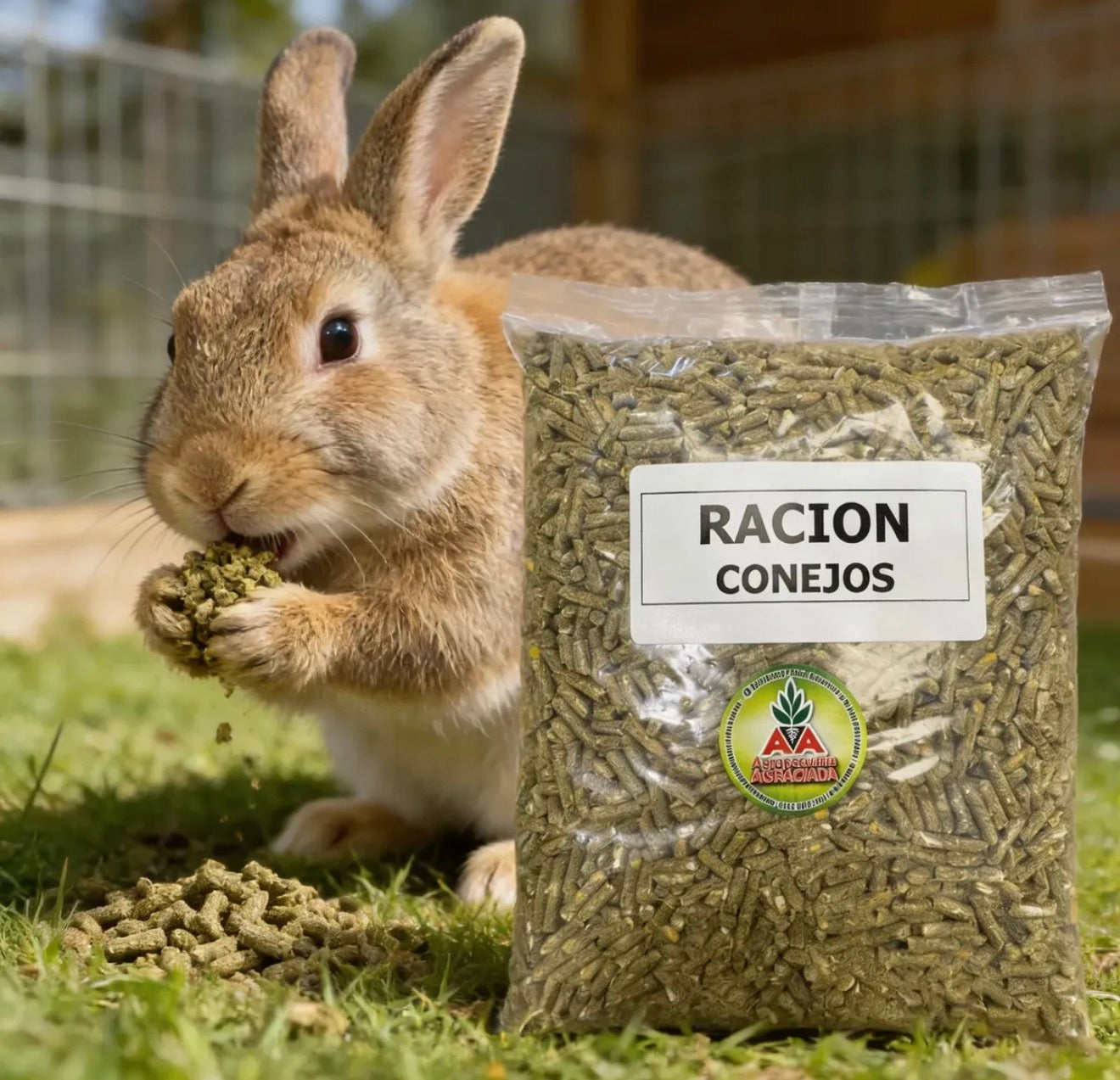 Alimento Racion Para Conejos 1 Kg Agro A