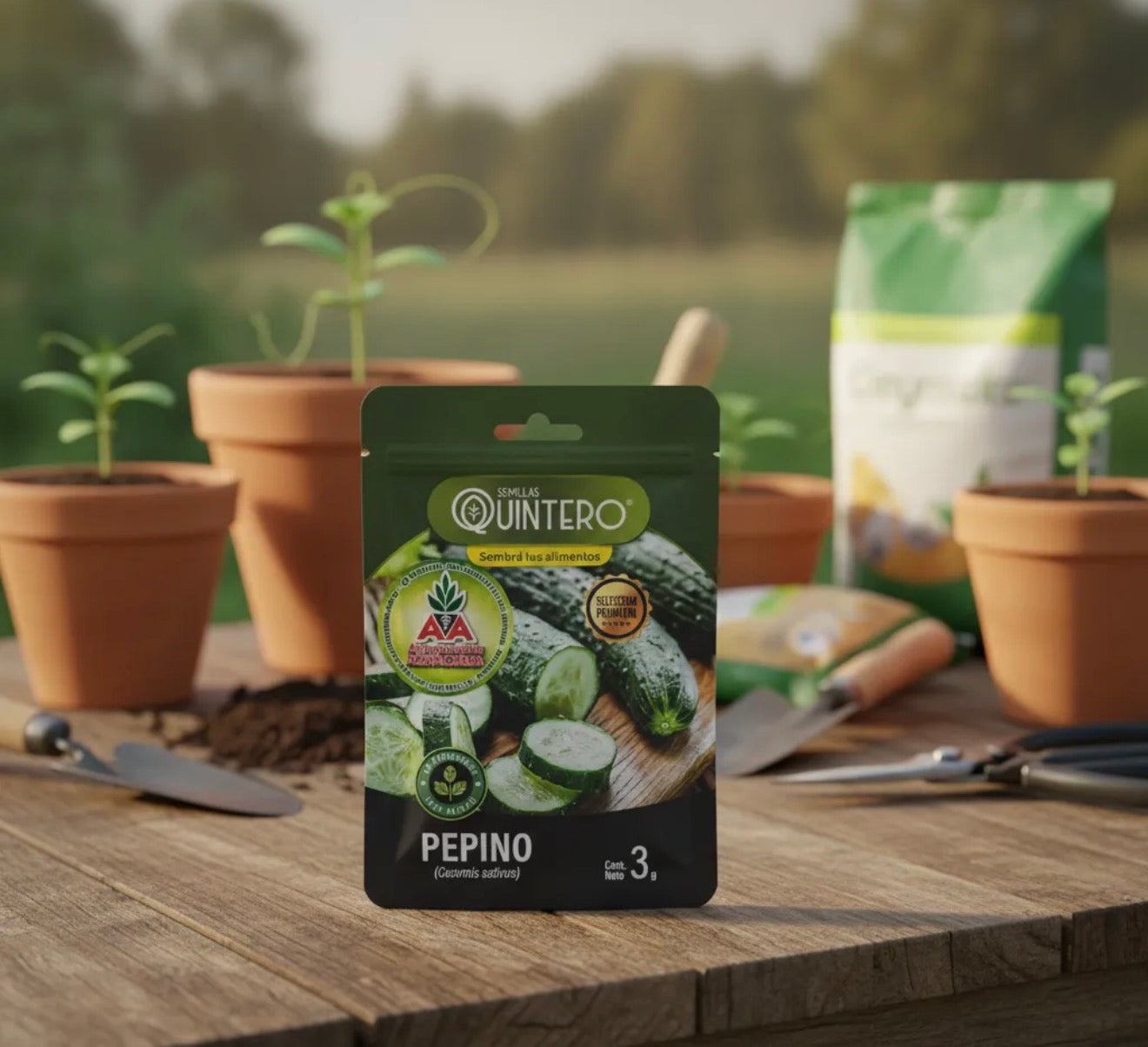 Semillas De Pepino No Transgénica 100% Natural Orgánica Aa
