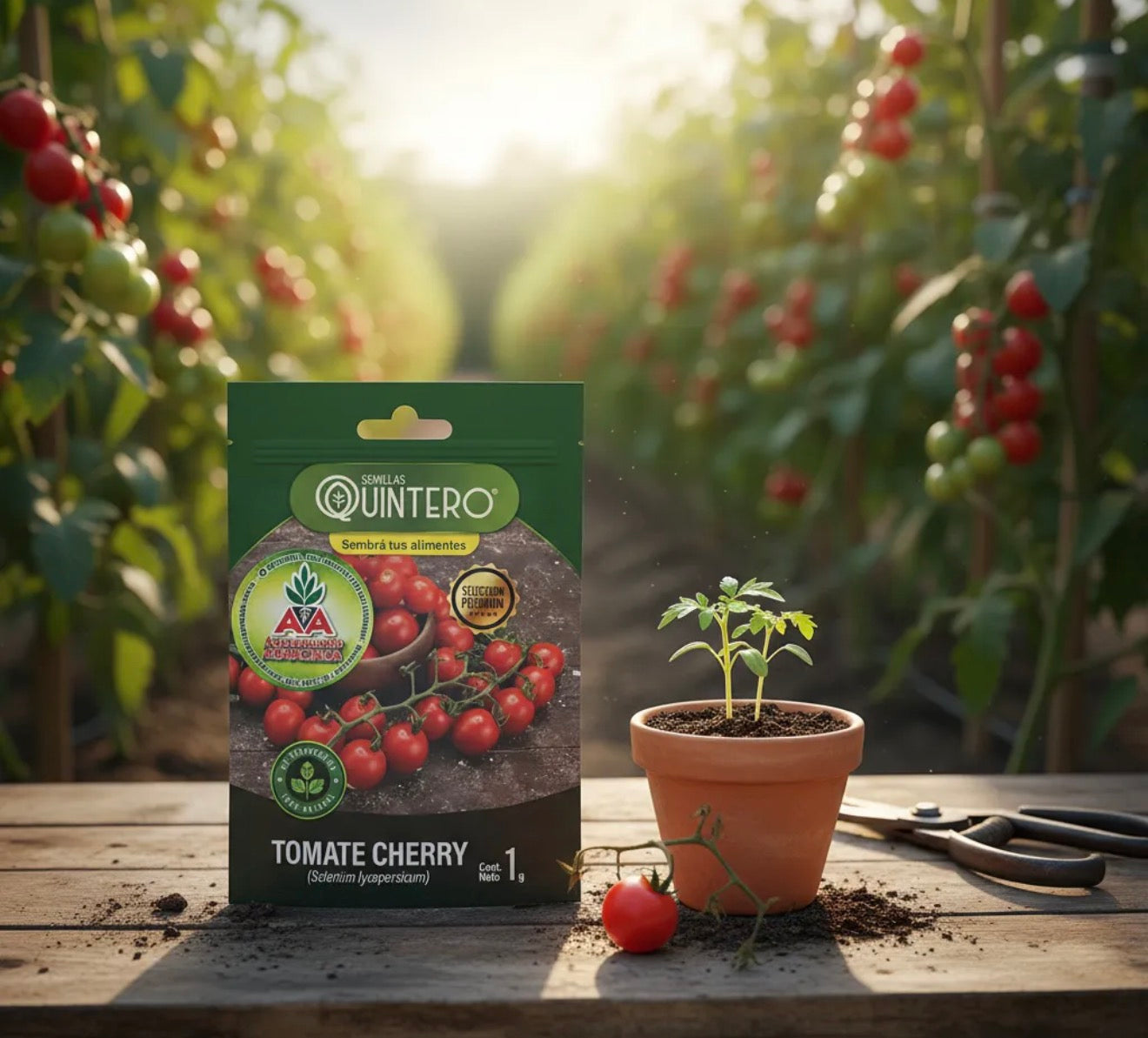Semillas Tomate Cherry No Transgénica 100% Natural Orgánica