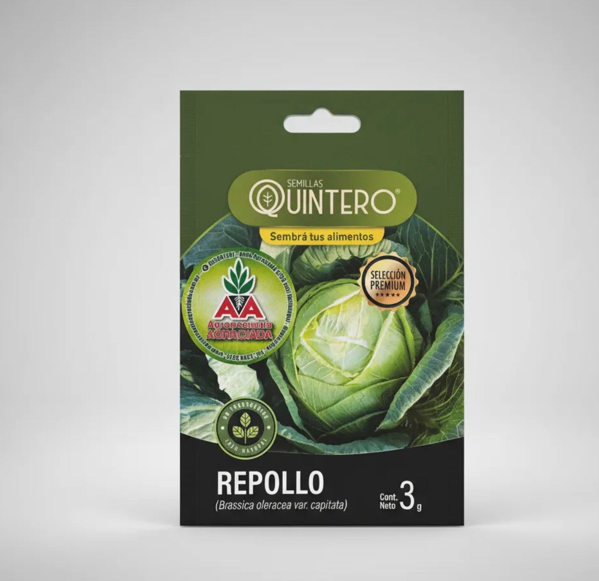 Semillas Repollo No Transgénica 100% Natural Orgánica Agro A
