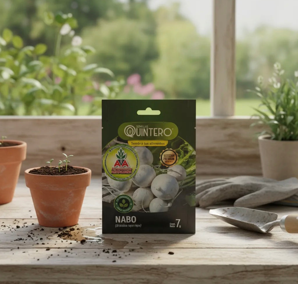 Semillas De Nabo No Transgénica 100% Natural Orgánica Agro A