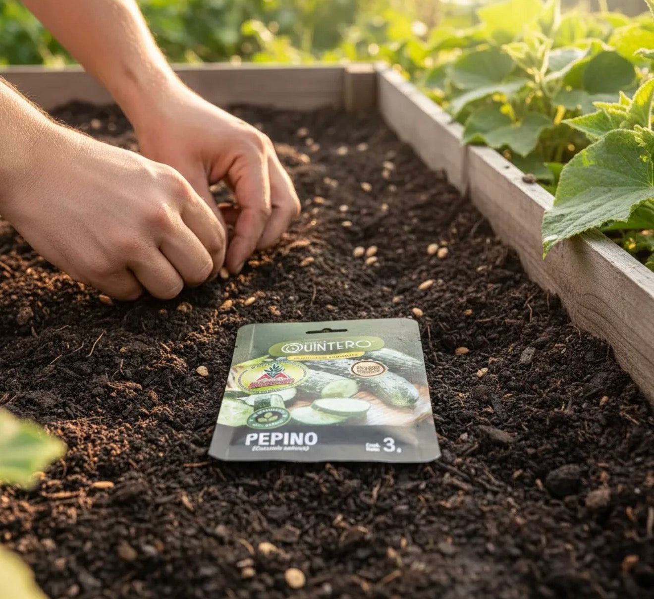 Semillas De Pepino No Transgénica 100% Natural Orgánica Aa
