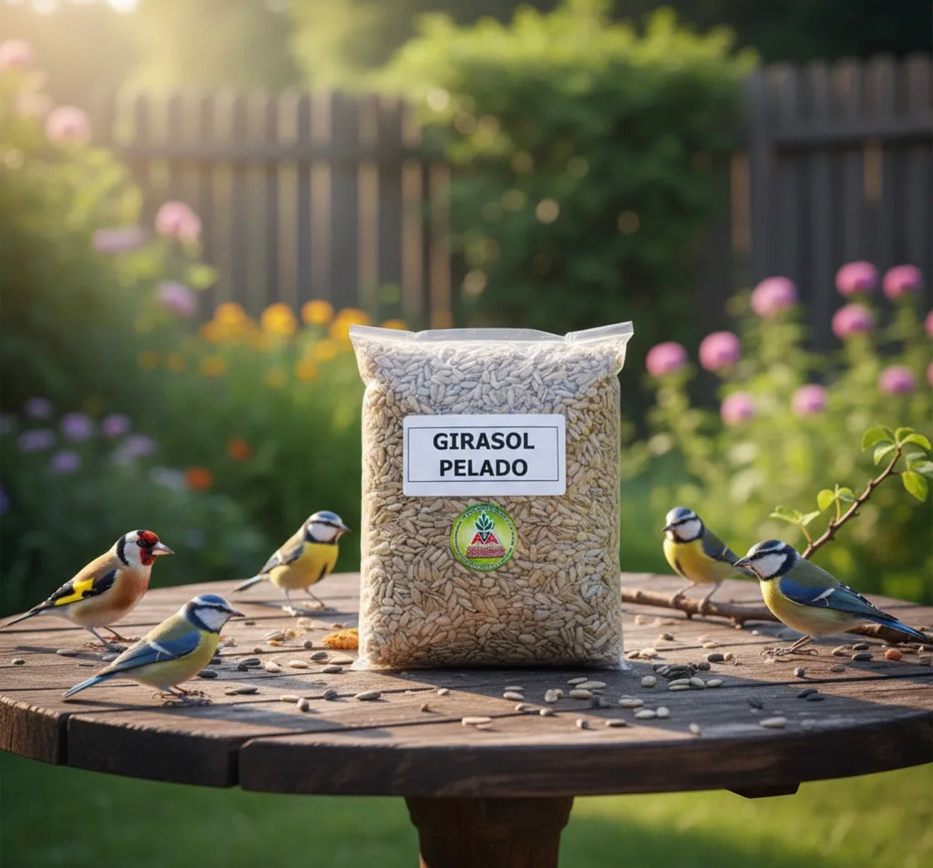 Girasol Pelado Para Aves X 1 Kg Agro A