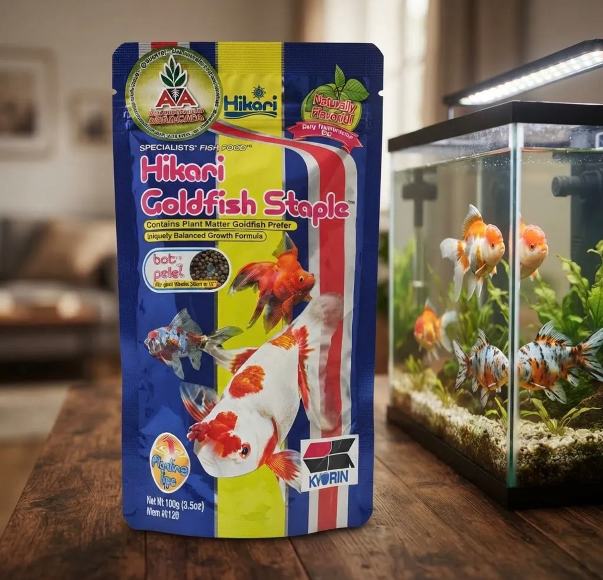 Hikari Goldfish Staple Mini Pellet 100g Alimento Premium Aa