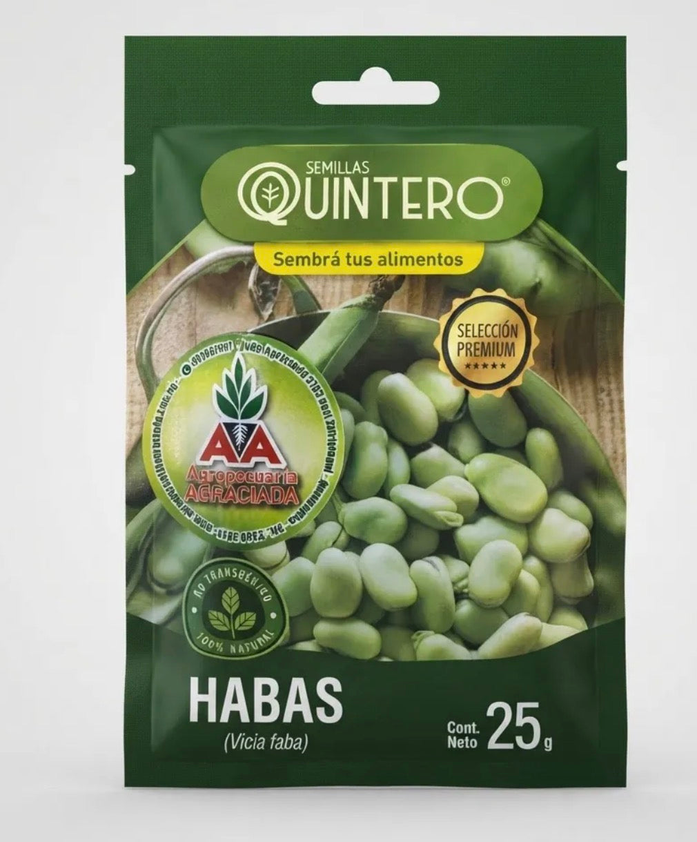 Semillas De Habas No Transgénica 100% Natural Orgánica Agroa