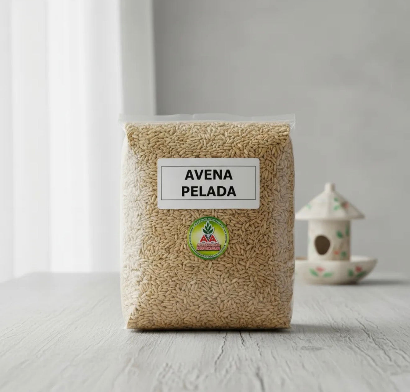 Avena Pelada Para Aves X 1 Kg Agro A