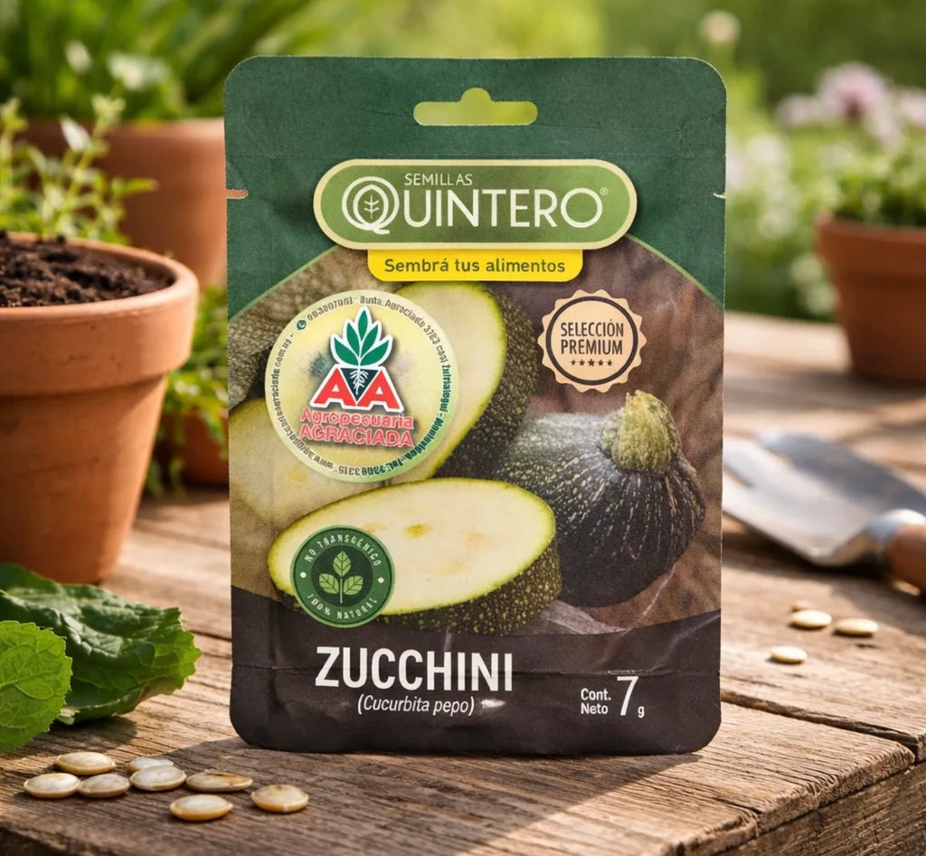 Semillas Zucchini No Transgénica 100% Natural Orgánica Agroa