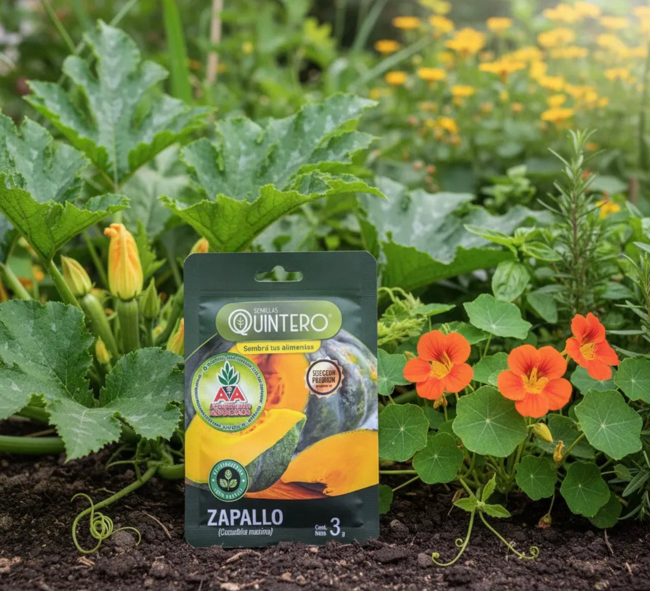 Semillas Zapallo No Transgénica 100% Natural Orgánica Agro A