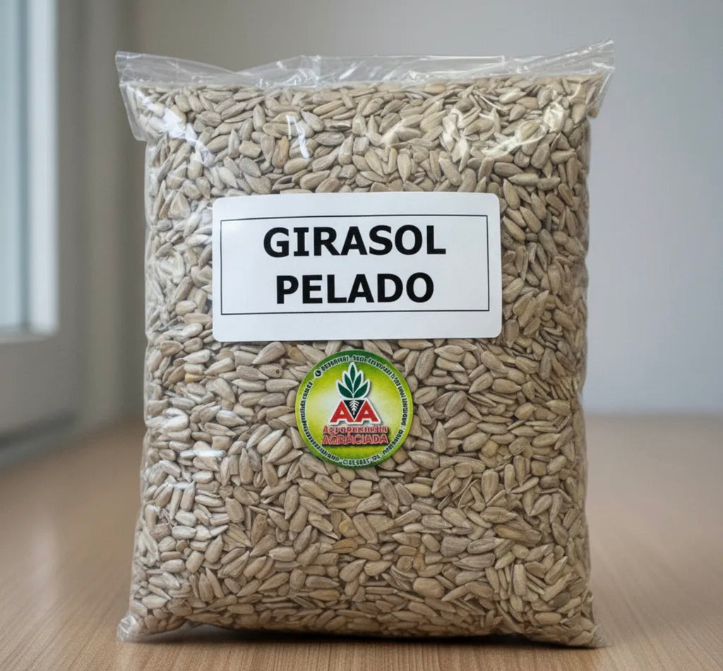 Girasol Pelado Para Aves X 1 Kg Agro A