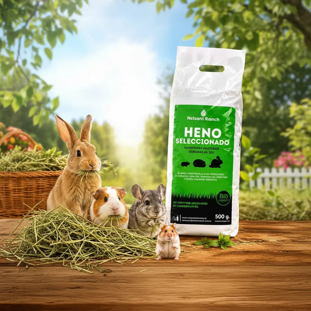 Heno Seleccionado Para Conejos Y Roedores Agro A X 500 Gr