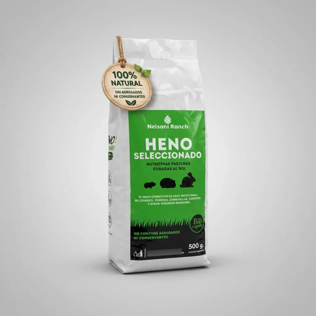 Heno Seleccionado Para Conejos Y Roedores Agro A X 500 Gr
