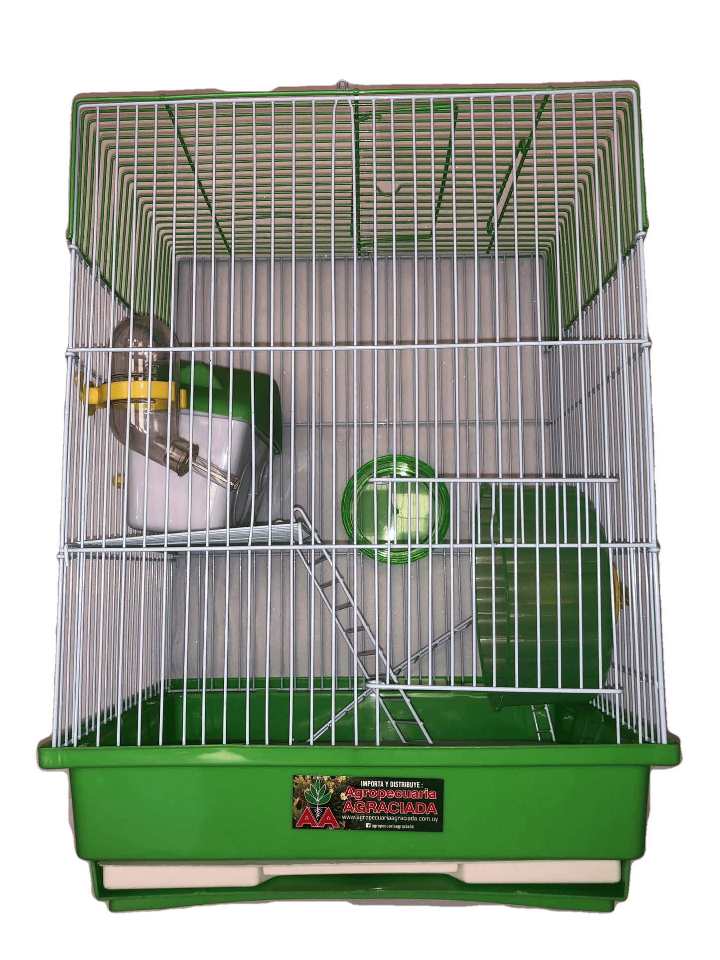 Jaula para Hámster 3 Pisos con Casa y Rueda