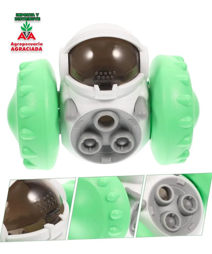 Juguete Dispensador De Comida Para Mascotas Espacial