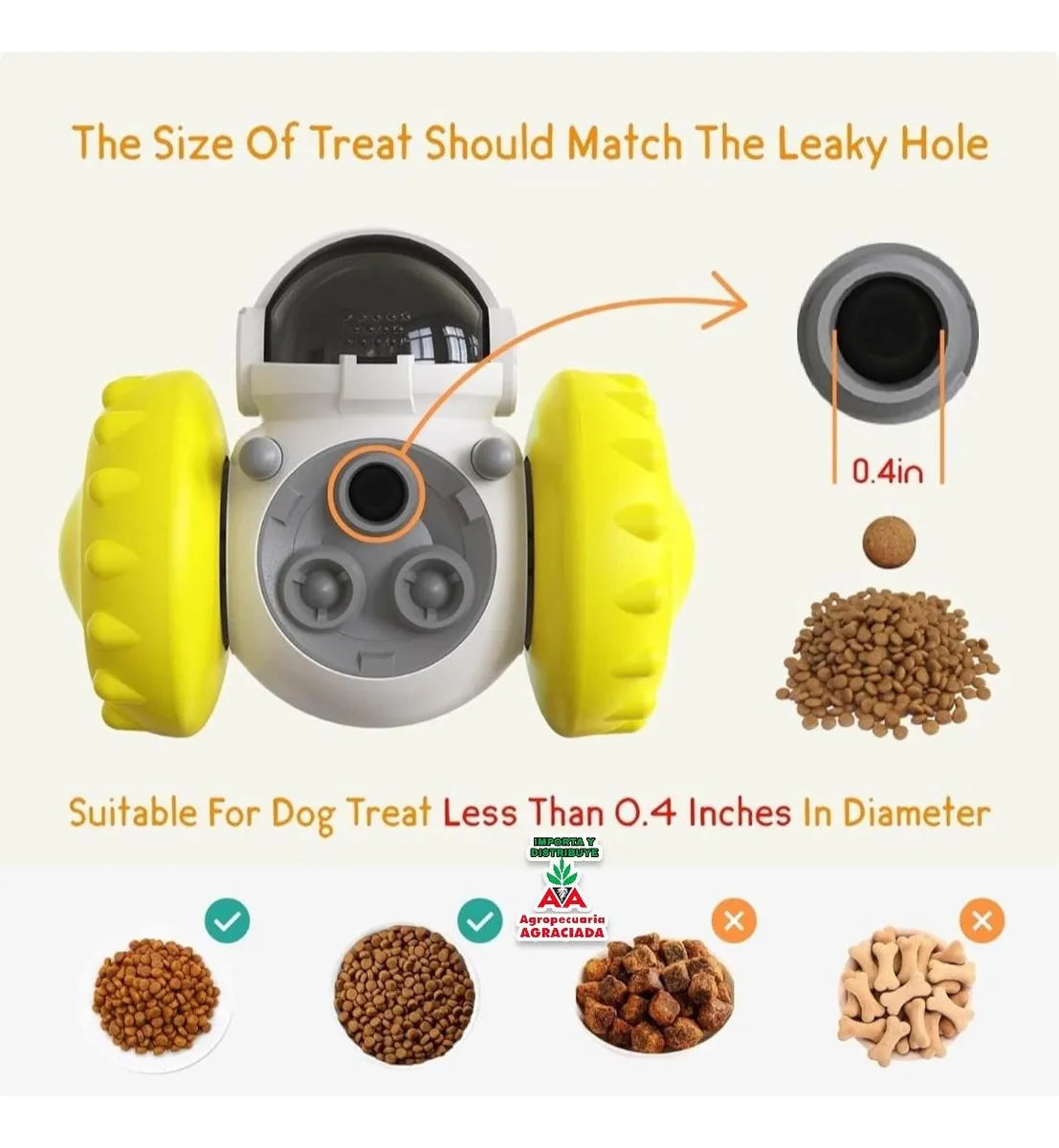 Juguete Dispensador De Comida Para Mascotas Espacial