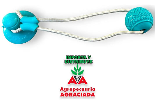Juguete Para Perros Limpia Dientes Modelo Pelota Con Ventosa