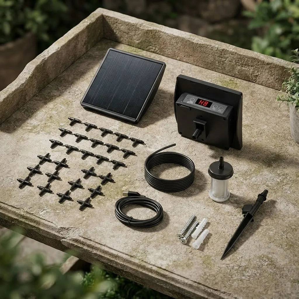 Kit De Riego Solar Con Bomba Y Estacas Eficiente Agro-a