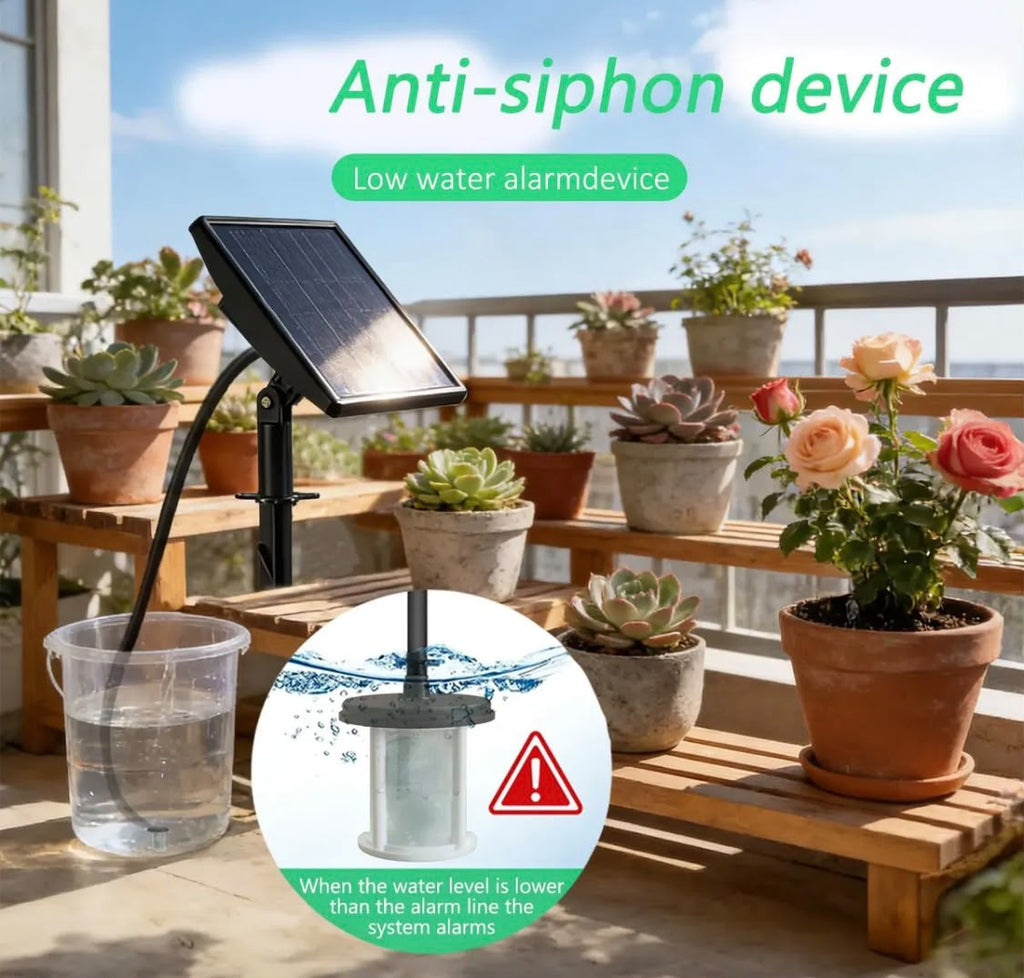 Kit De Riego Solar Con Bomba Y Estacas Eficiente Agro-a