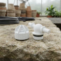 Llave Válvula Para Riego Por Goteo Blanca Recto X10u