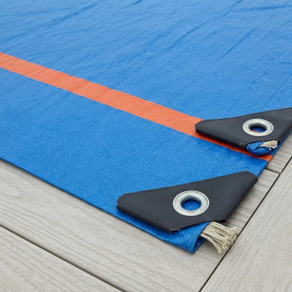 Lona Impermeable Camping 3x4m Azul O Naranja Con Filtro Uv