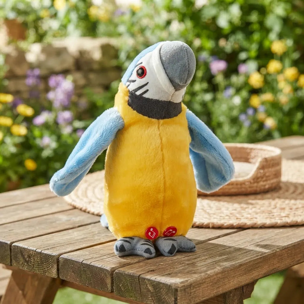 Peluche Inteligente Guacamayo Con Sonido Y Movimiento