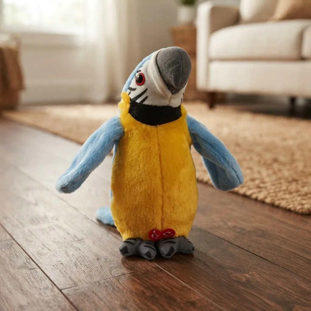 Peluche Inteligente Guacamayo Con Sonido Y Movimiento