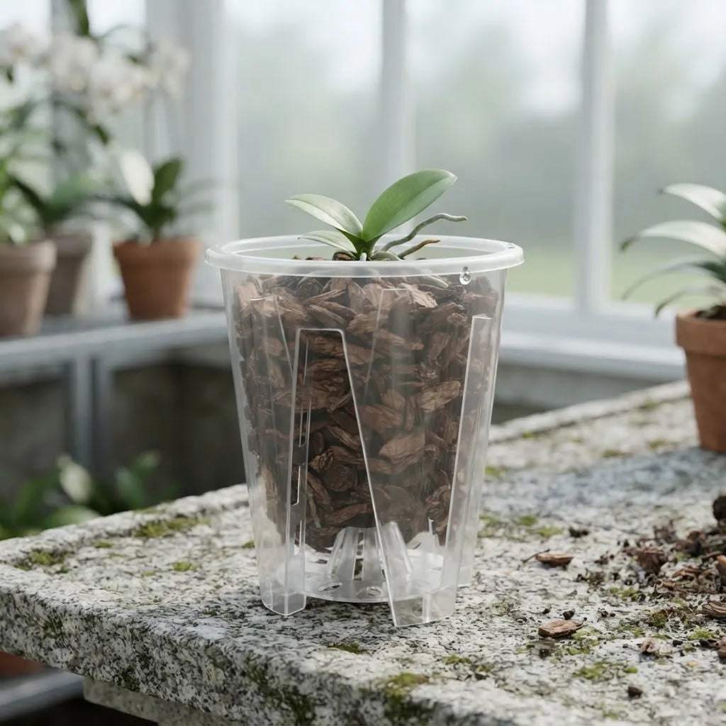 Maceta Para Orquídeas Transparente Agro-a 2 Medidas