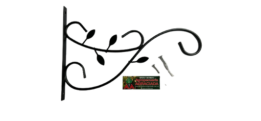 Ménsula En Hierro Porta Macetas De Colgar Modelo Hojas