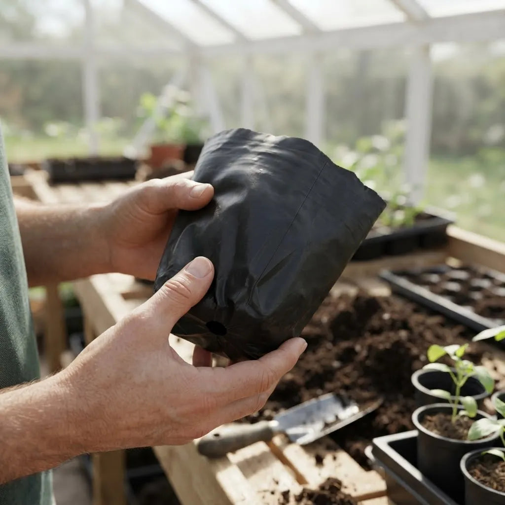 Maceta Bolsa Mini Fina Para Vivero X50u ( 6cm, 9cm , 11cm)