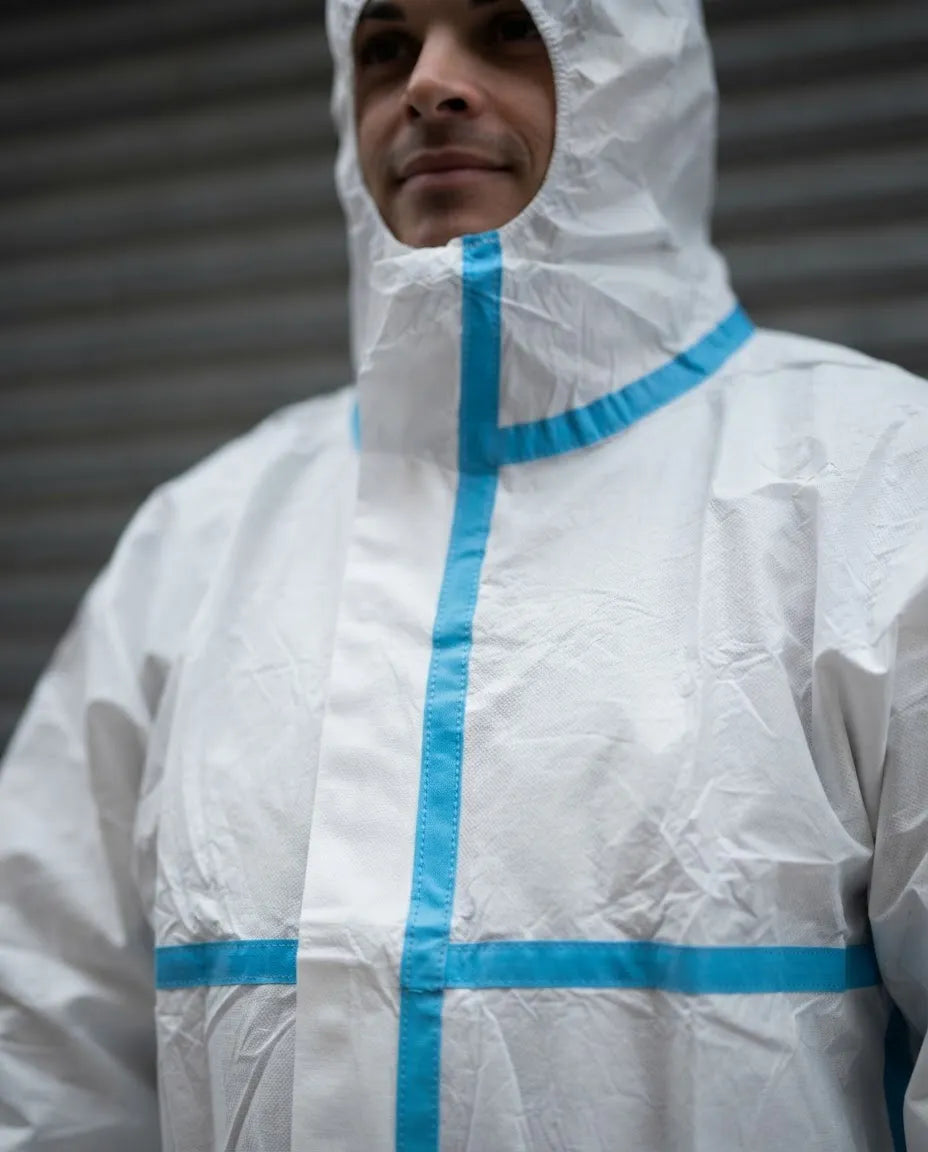 Mameluco Descartable Protección trabajo Categoría 3 + Mascarilla