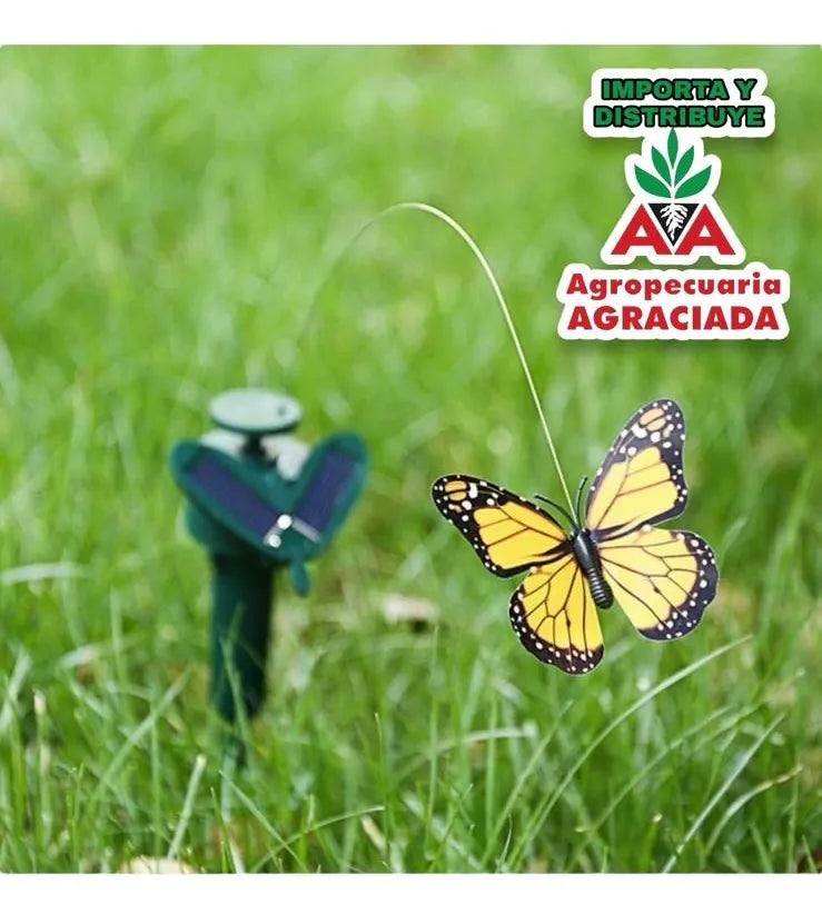 Adorno De Jardin Mariposa Voladora Solar