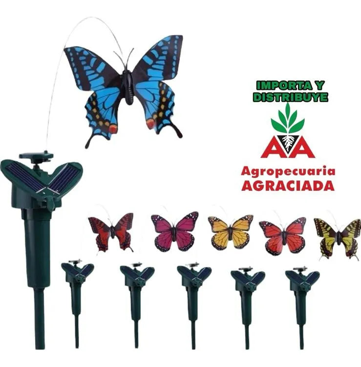 Adorno De Jardin Mariposa Voladora Solar