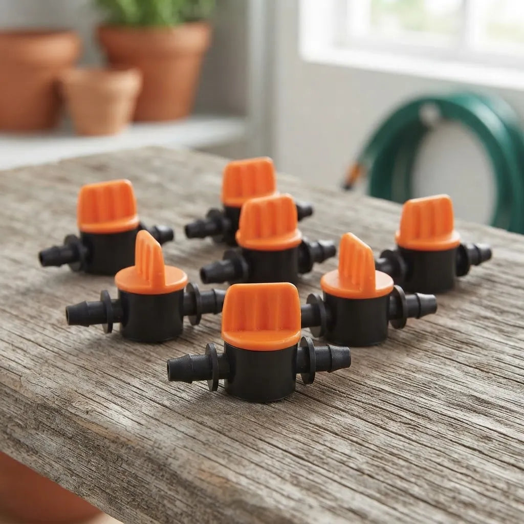 Mini Válvula Para Picos De Goteo Alta Durabilidad Naranja