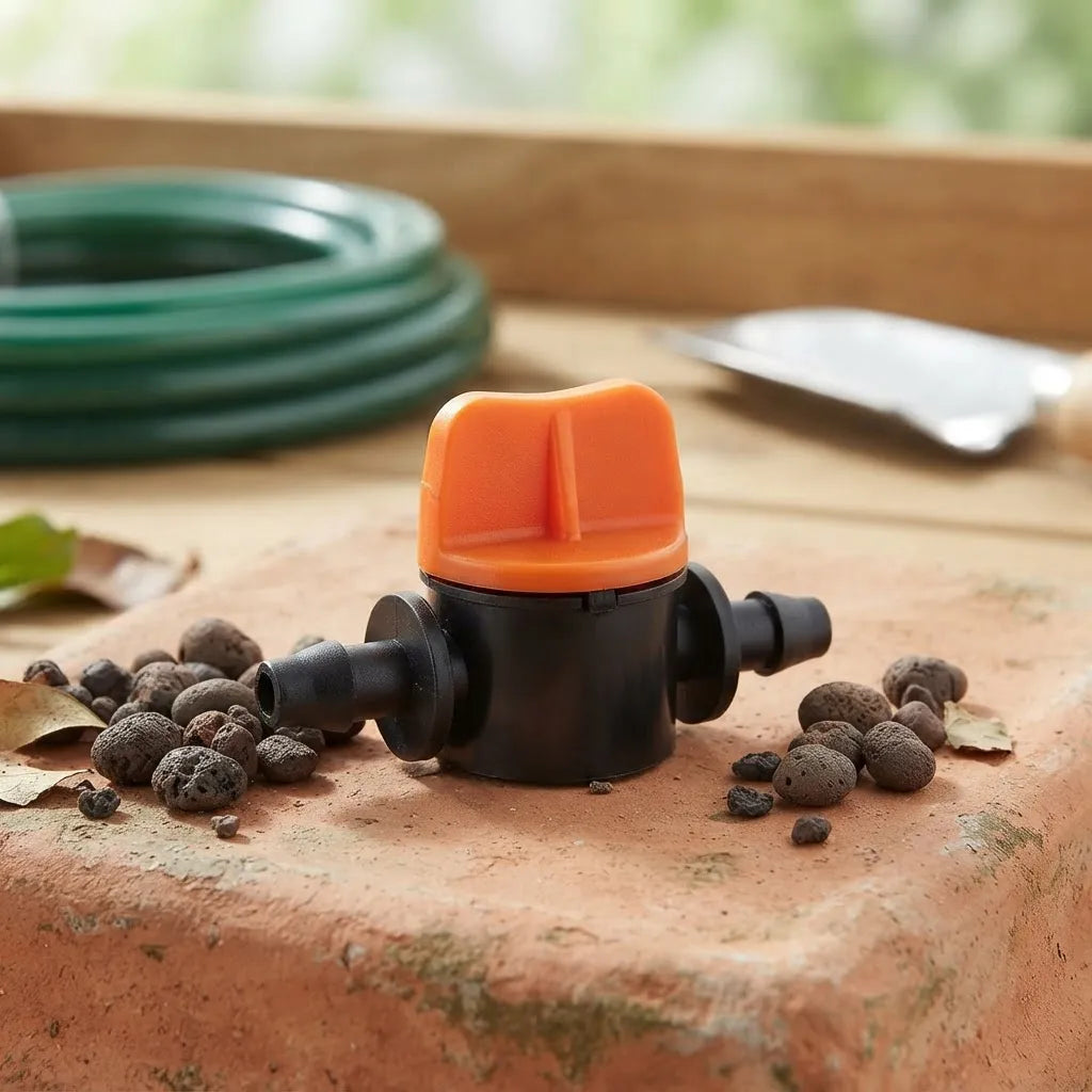 Mini Válvula Para Picos De Goteo Alta Durabilidad Naranja